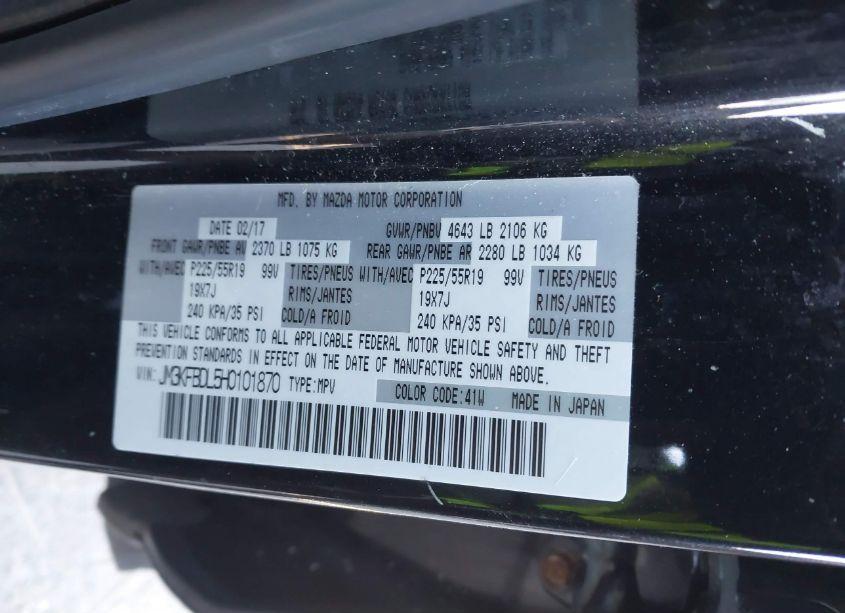 Photo 9 of 2017 Mazda Cx-5 GRAND TOURING (VIN JM3KFBDL5H0101870)