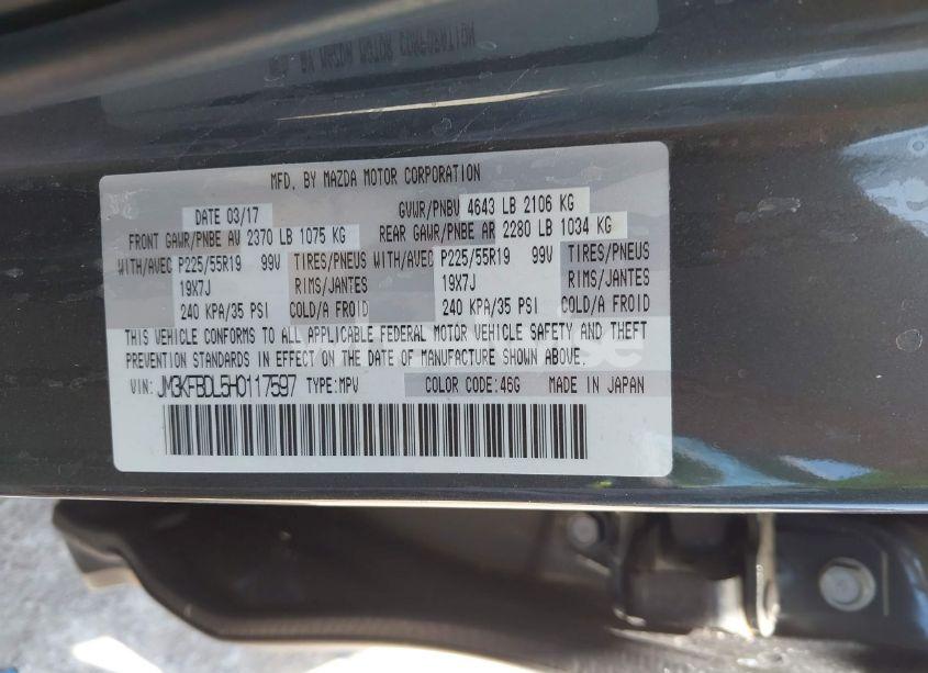 Photo 9 of 2017 Mazda Cx-5 GRAND TOURING (VIN JM3KFBDL5H0117597)