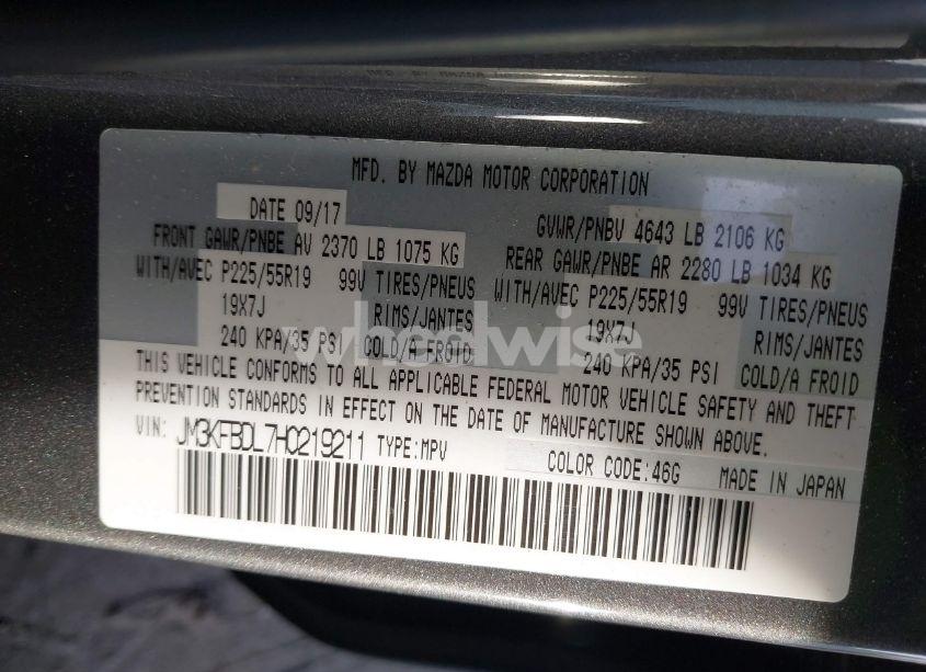 Photo 9 of 2017 Mazda Cx-5 GRAND TOURING (VIN JM3KFBDL7H0219211)