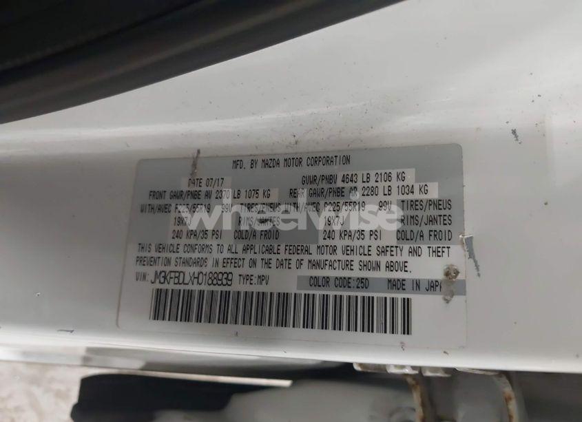 Photo 9 of 2017 Mazda Cx-5 GRAND TOURING (VIN JM3KFBDLXH0188939)