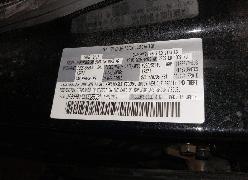 Photo 9 of 2018 Mazda Cx-5 GRAND TOURING (VIN JM3KFBDM0J0325031)