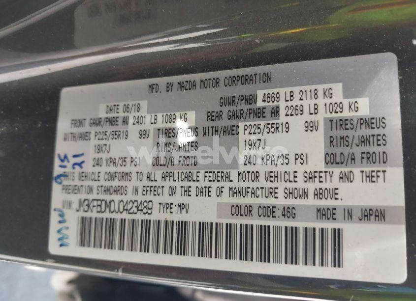 Photo 9 of 2018 Mazda Cx-5 GRAND TOURING (VIN JM3KFBDM0J0423489)