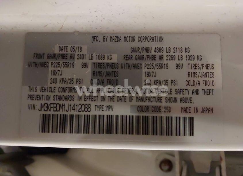 Photo 9 of 2018 Mazda Cx-5 GRAND TOURING (VIN JM3KFBDM1J1412088)