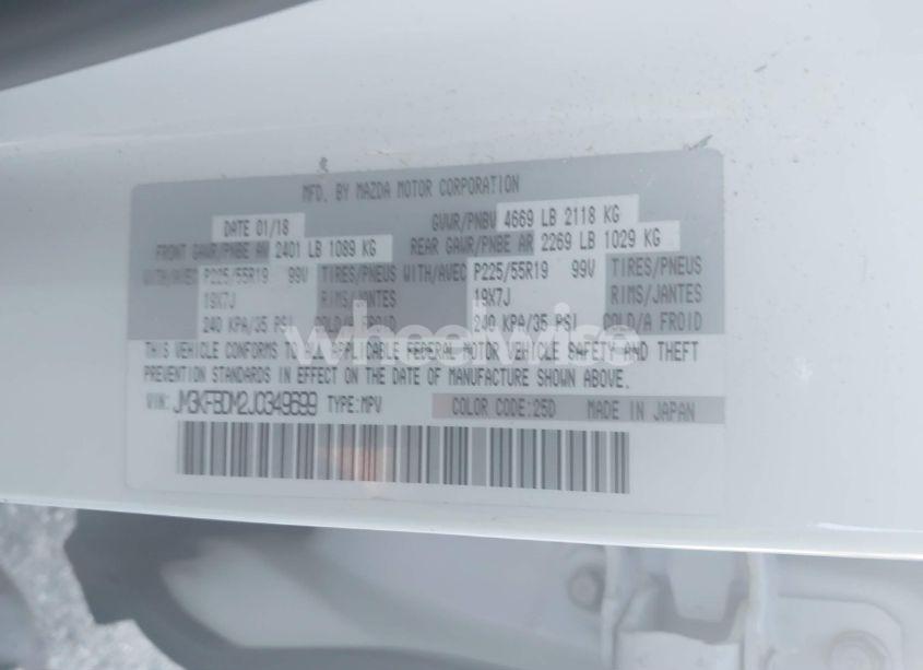 Photo 9 of 2018 Mazda Cx-5 GRAND TOURING (VIN JM3KFBDM2J0349699)