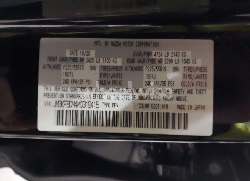 Photo 9 of 2021 Mazda Cx-5 GRAND TOURING (VIN JM3KFBDM4M0319415)