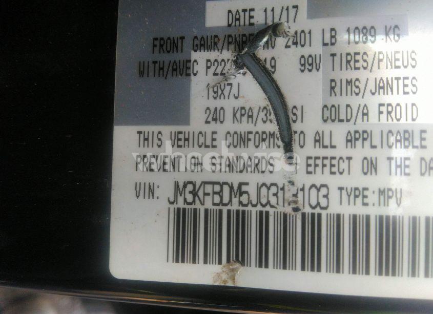 Photo 9 of 2018 Mazda Cx-5 GRAND TOURING (VIN JM3KFBDM5J0313103)