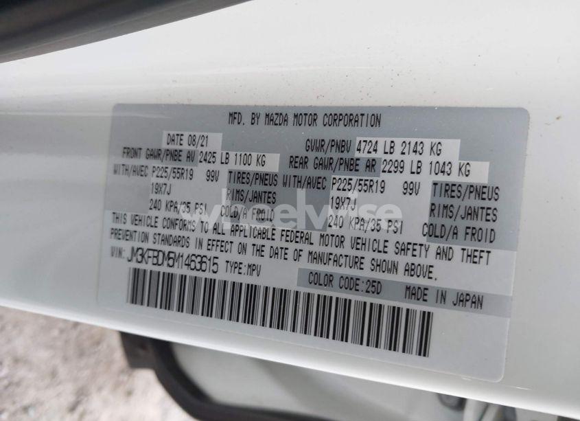 Photo 9 of 2021 Mazda Cx-5 GRAND TOURING (VIN JM3KFBDM5M1463615)