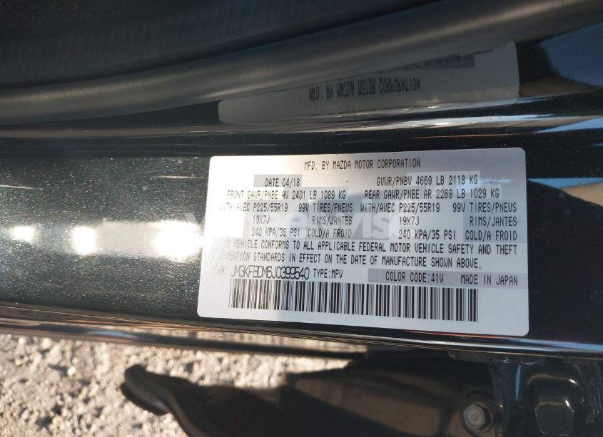 Photo 9 of 2018 Mazda Cx-5 GRAND TOURING (VIN JM3KFBDM6J0399540)