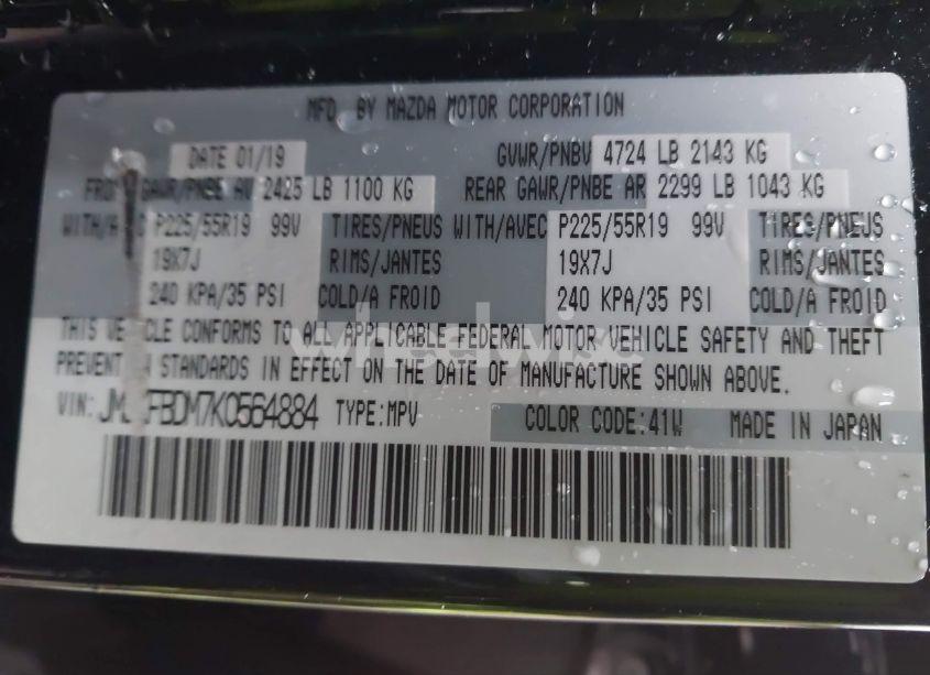 Photo 9 of 2019 Mazda Cx-5 GRAND TOURING (VIN JM3KFBDM7K0564884)