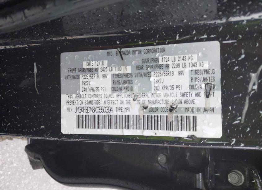 Photo 9 of 2019 Mazda Cx-5 GRAND TOURING (VIN JM3KFBDM8K0550394)