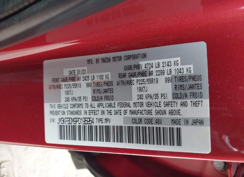 Photo 9 of 2023 Mazda Cx-5 2.5 S PREMIUM (VIN JM3KFBDM9P0195954)