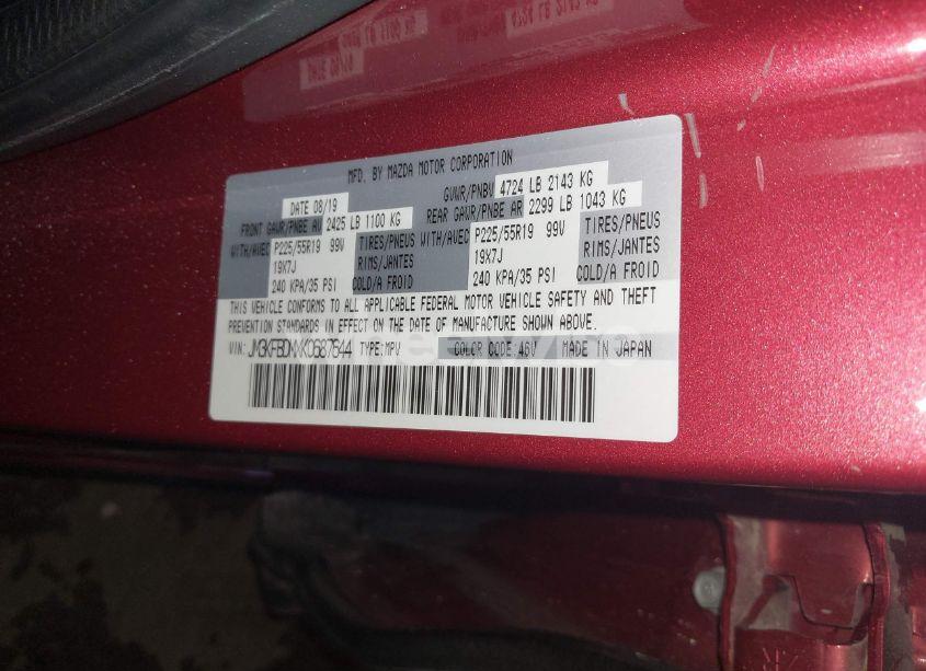 Photo 9 of 2019 Mazda Cx-5 GRAND TOURING (VIN JM3KFBDMXK0687644)