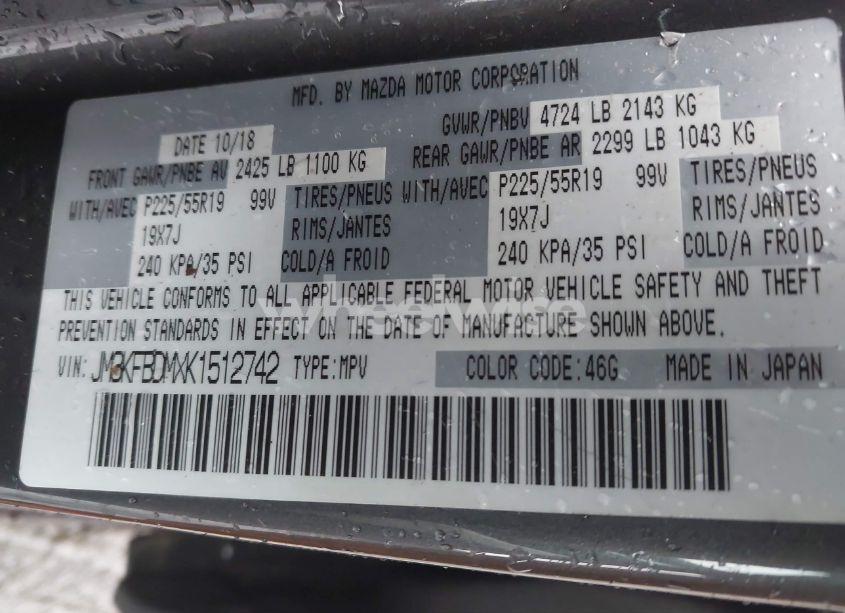 Photo 9 of 2019 Mazda Cx-5 GRAND TOURING (VIN JM3KFBDMXK1512742)