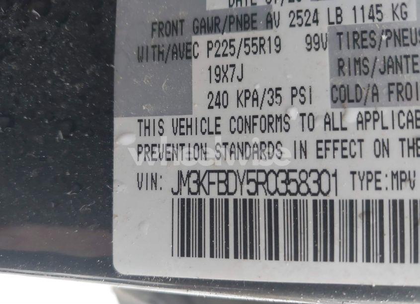 Photo 9 of 2024 Mazda Cx-5 2.5 TURBO PREMIUM (VIN JM3KFBDY5R0358301)