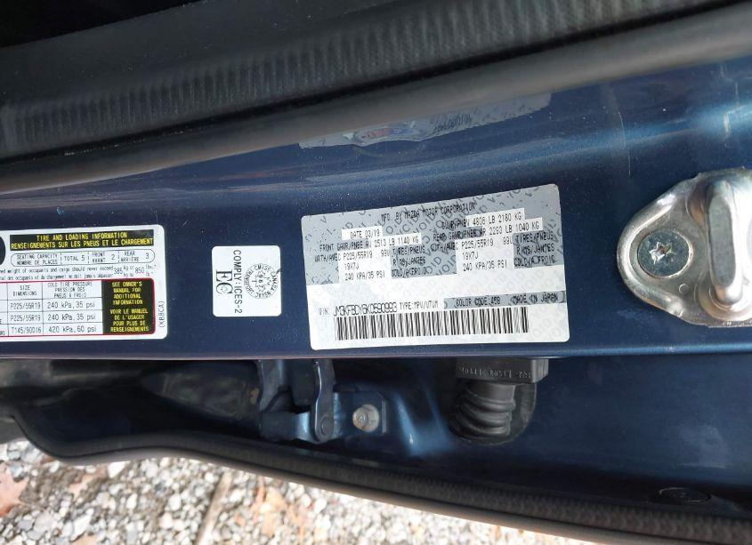 Photo 9 of 2019 Mazda Cx-5 GRAND TOURING RESERVE (VIN JM3KFBDY6K0590993)