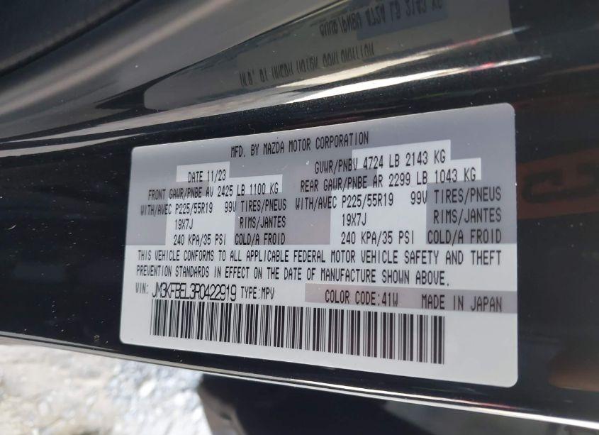 Photo 9 of 2024 Mazda Cx-5 2.5 S PREMIUM PLUS (VIN JM3KFBEL3R0422919)