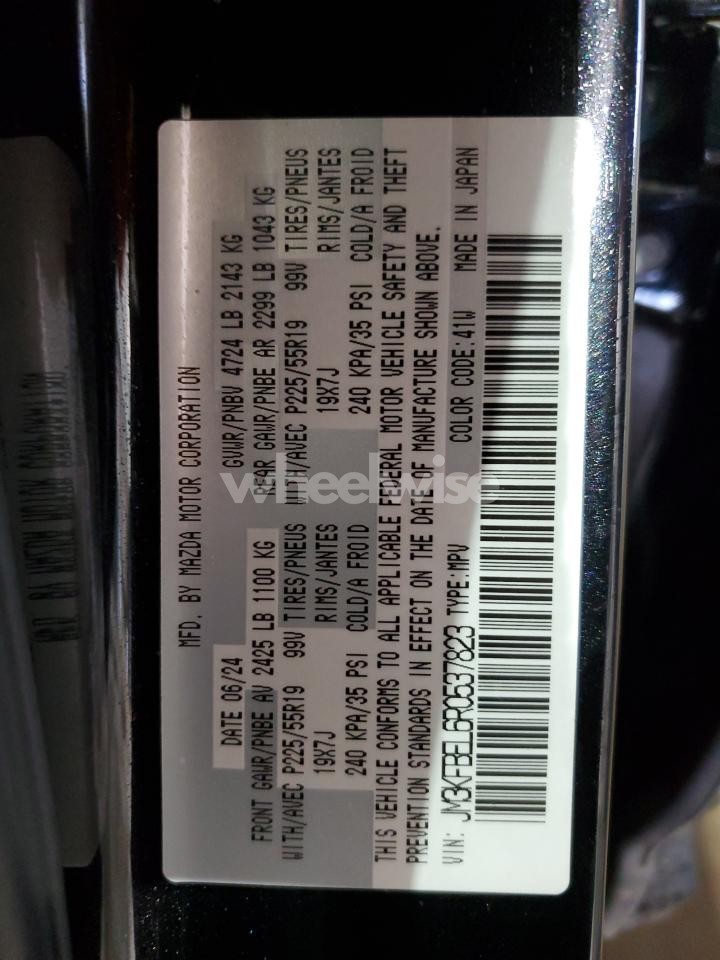 Photo 14 of 2024 MADZ CX-5 S AWD W/PREMIUM (VIN JM3KFBEL6R0537823)