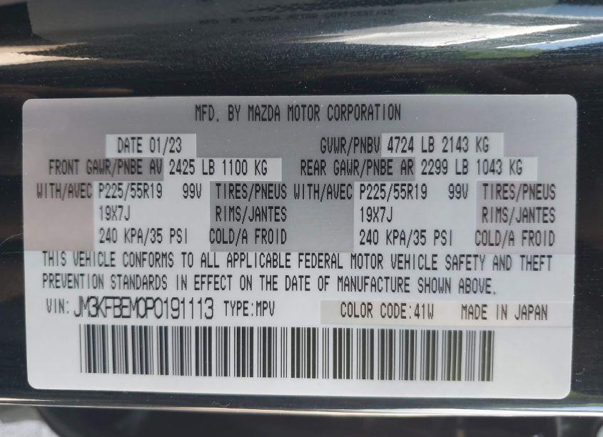 Photo 9 of 2023 Mazda Cx-5 2.5 S PREMIUM PLUS (VIN JM3KFBEM0P0191113)