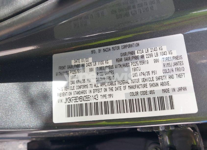 Photo 9 of 2022 Mazda Cx-5 2.5 S PREMIUM PLUS (VIN JM3KFBEM6N0551143)