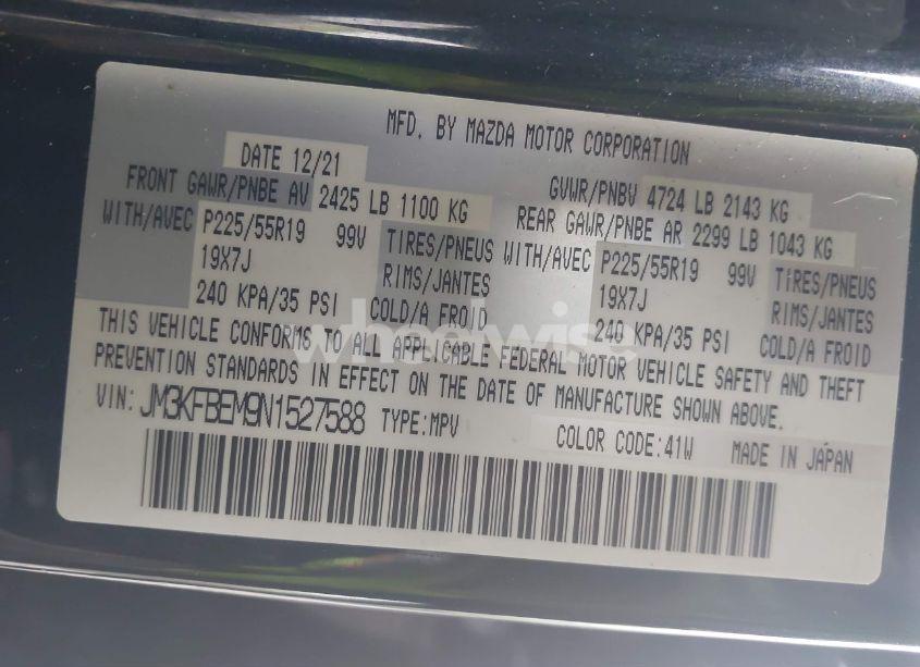 Photo 9 of 2022 Mazda Cx-5 2.5 S PREMIUM PLUS (VIN JM3KFBEM9N1527588)