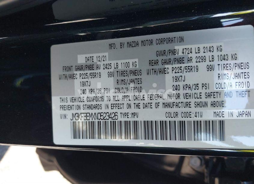 Photo 9 of 2022 Mazda Cx-5 2.5 S PREMIUM PLUS (VIN JM3KFBEMXN0523426)