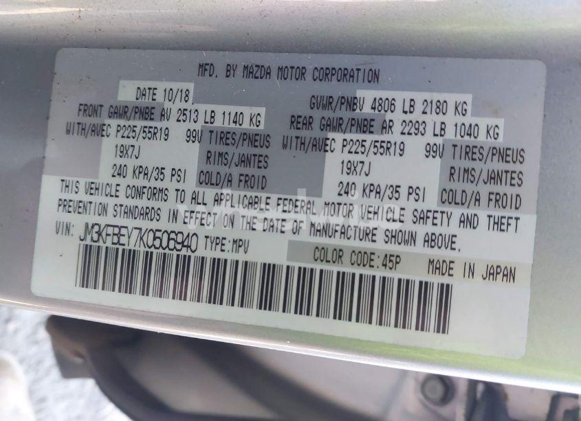 Photo 9 of 2019 Mazda Cx-5 SIGNATURE (VIN JM3KFBEY7K0506940)