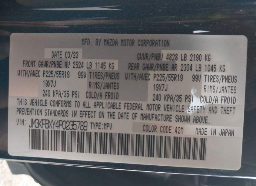 Photo 9 of 2023 Mazda Cx-5 2.5 TURBO SIGNATURE (VIN JM3KFBXY4P0235789)