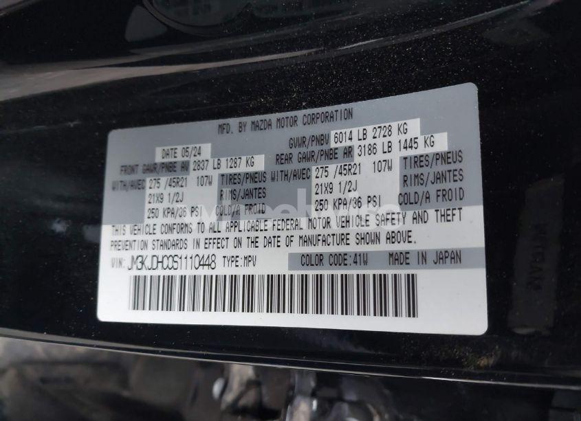 Photo 9 of 2025 Mazda Cx-70 3.3 TURBO S PREMIUM (VIN JM3KJDHC0S1110448)