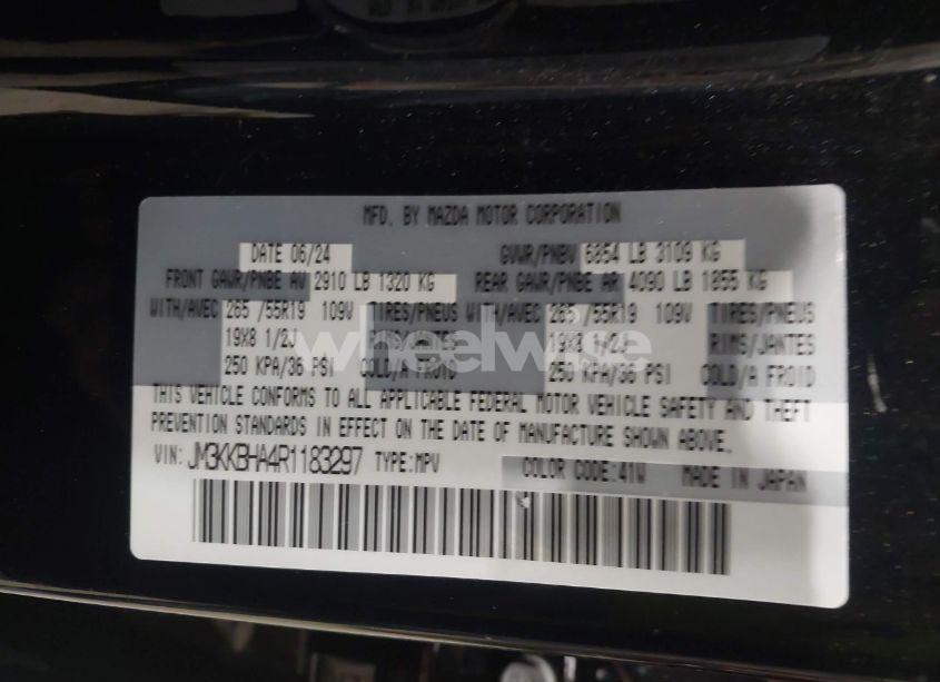 Photo 9 of 2024 Mazda Cx-90 PHEV PREFERRED (VIN JM3KKBHA4R1183297)