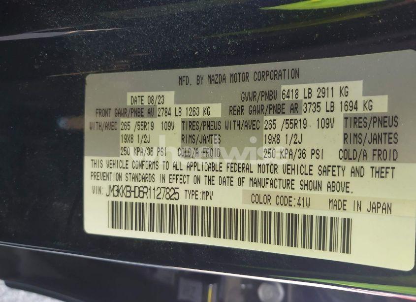 Photo 9 of 2024 Mazda Cx-90 3.3 TURBO PREFERRED (VIN JM3KKBHD6R1127825)