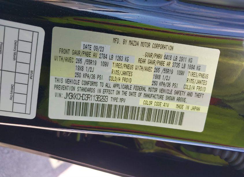 Photo 9 of 2024 Mazda Cx-90 3.3 TURBO PREFERRED PLUS (VIN JM3KKCHD3R1136293)