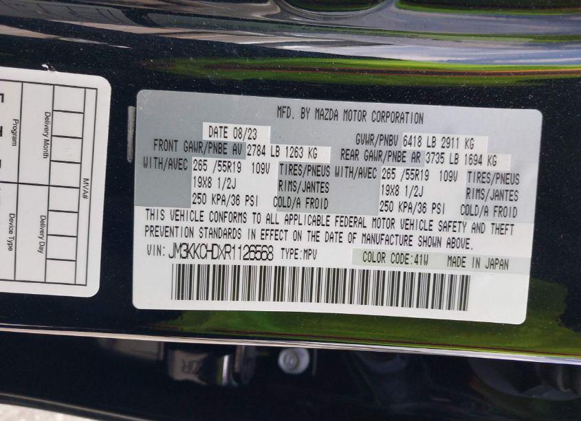 Photo 9 of 2024 Mazda Cx-90 3.3 TURBO PREFERRED PLUS (VIN JM3KKCHDXR1126568)