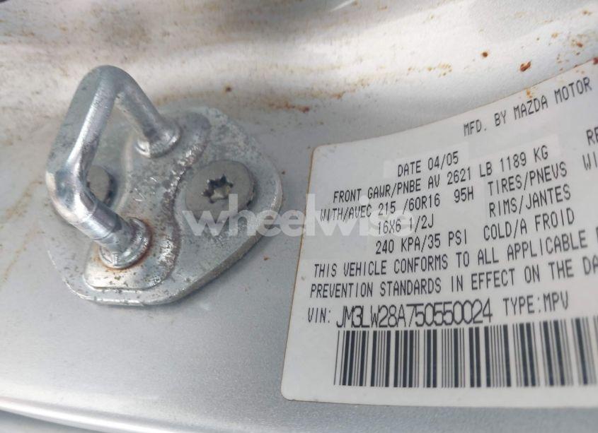 Photo 9 of 2005 Mazda Mpv LX (VIN JM3LW28A750550024)