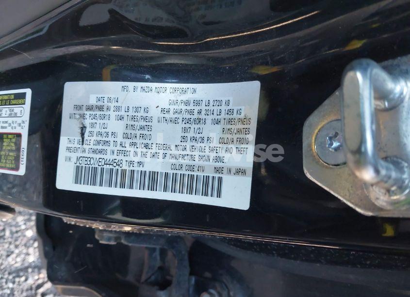 Photo 9 of 2014 Mazda Cx-9 TOURING (VIN JM3TB3CVXE0444548)