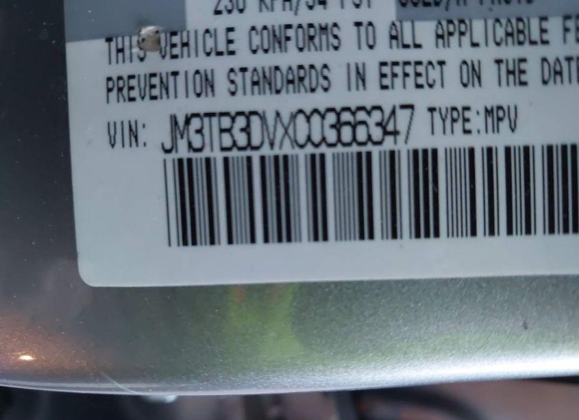 Photo 9 of 2012 Mazda Cx-9 GRAND TOURING (VIN JM3TB3DVXC0366347)