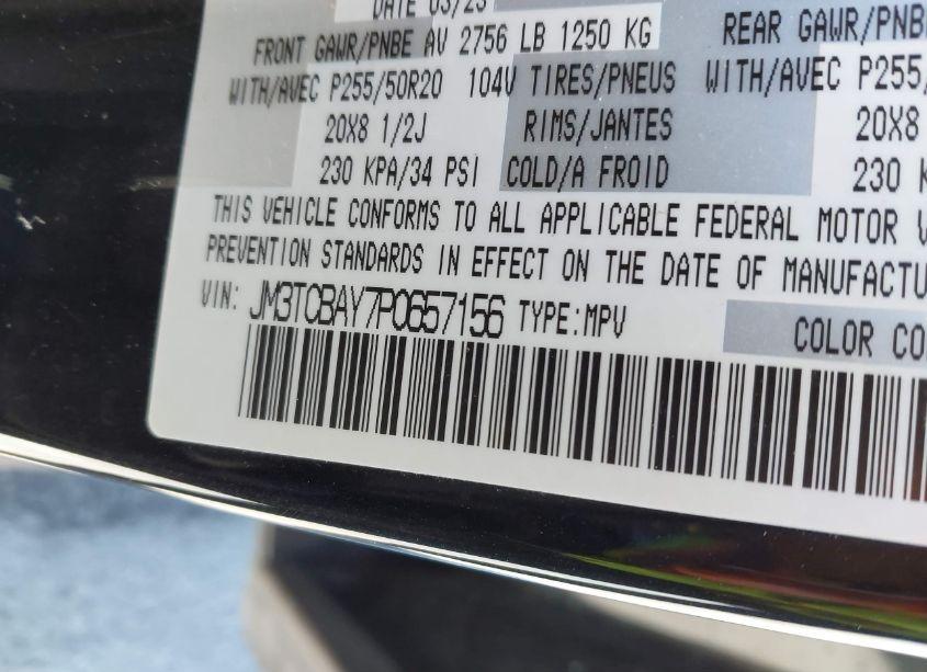 Photo 9 of 2023 Mazda Cx-9 TOURING PLUS (VIN JM3TCBAY7P0657156)