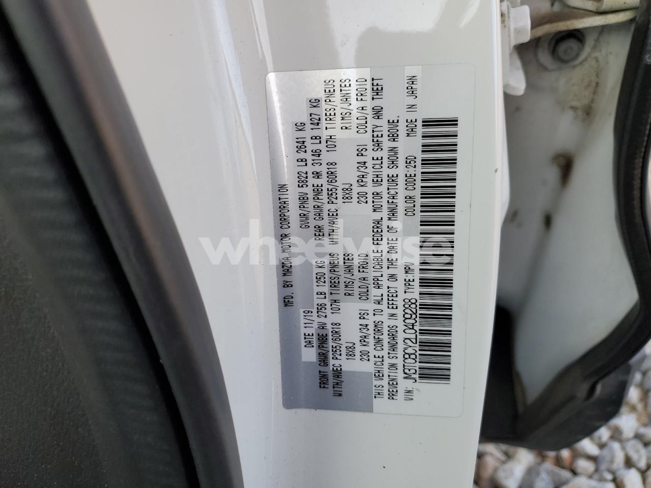 Photo 14 of 2020 MAZDA CX-9 TOURING N/A (VIN JM3TCBCY2L0409288)