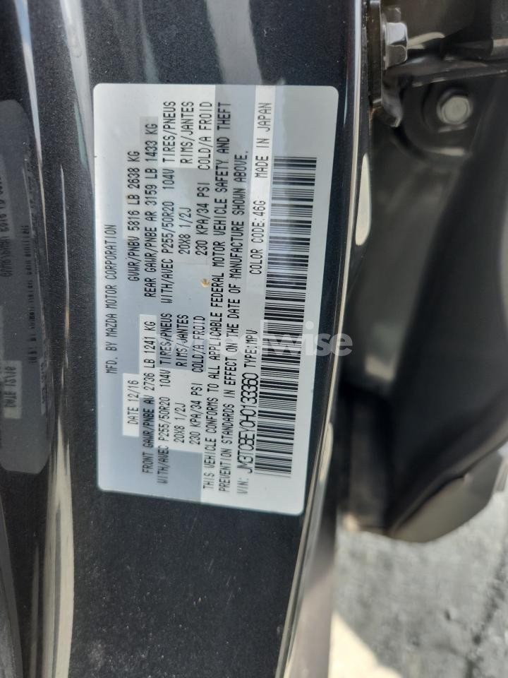 Photo 13 of 2017 MAZDA CX-9 SIGNATURE (VIN JM3TCBEY0H0133360)