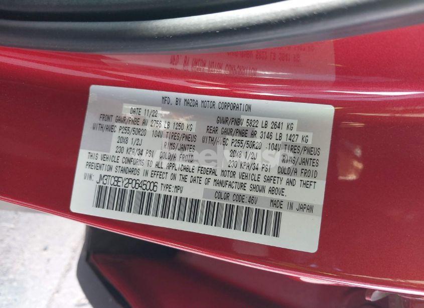 Photo 9 of 2023 Mazda Cx-9 SIGNATURE (VIN JM3TCBEY2P0645006)