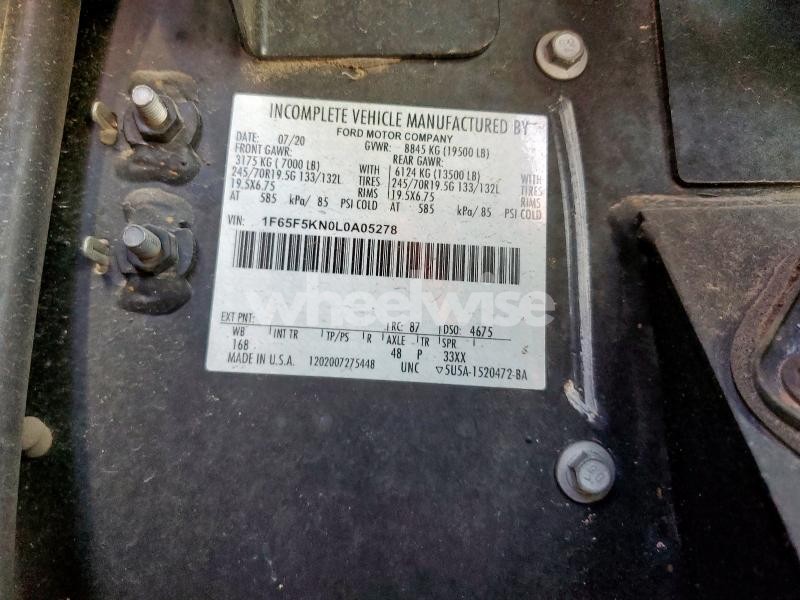 Photo 7 of 2020 FORD F59 (VIN JMBSRCY2A8U001277)