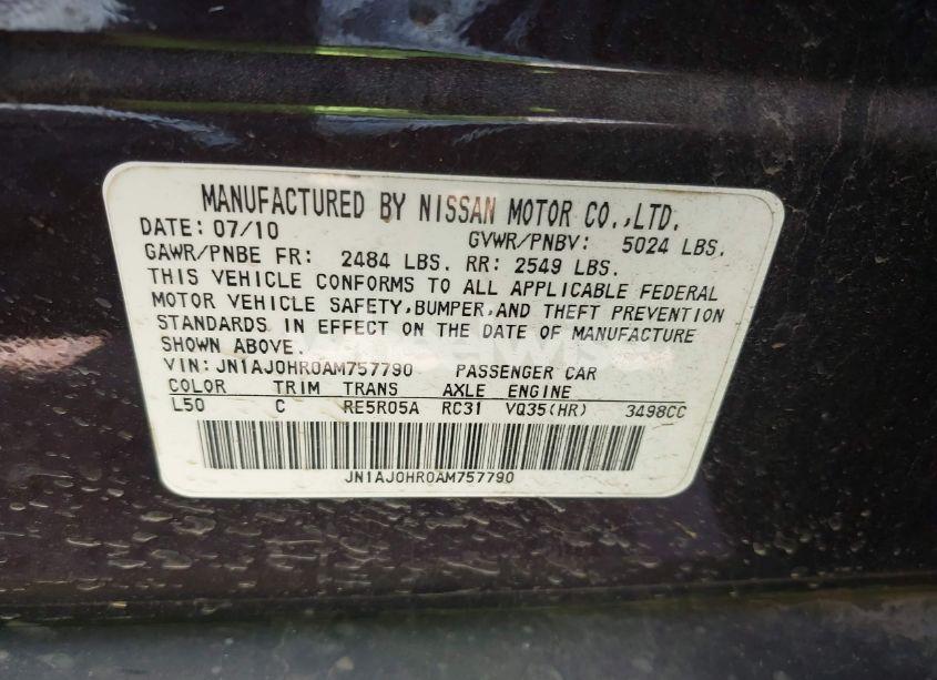 Photo 9 of 2010 Infiniti Ex35 JOURNEY (VIN JN1AJ0HR0AM757790)