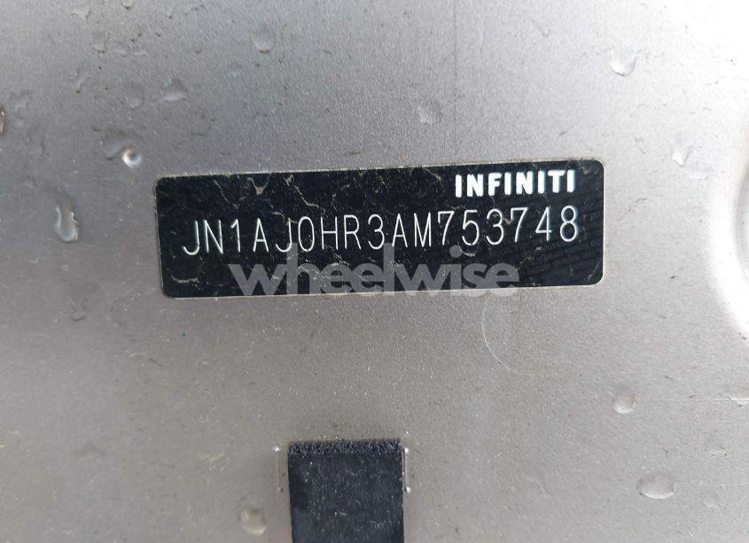 Photo 13 of 2010 Infiniti Ex35 JOURNEY (VIN JN1AJ0HR3AM753748)