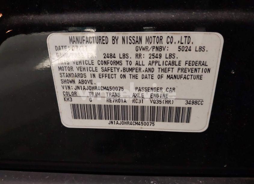 Photo 9 of 2012 Infiniti Ex35 (VIN JN1AJ0HR4CM450075)