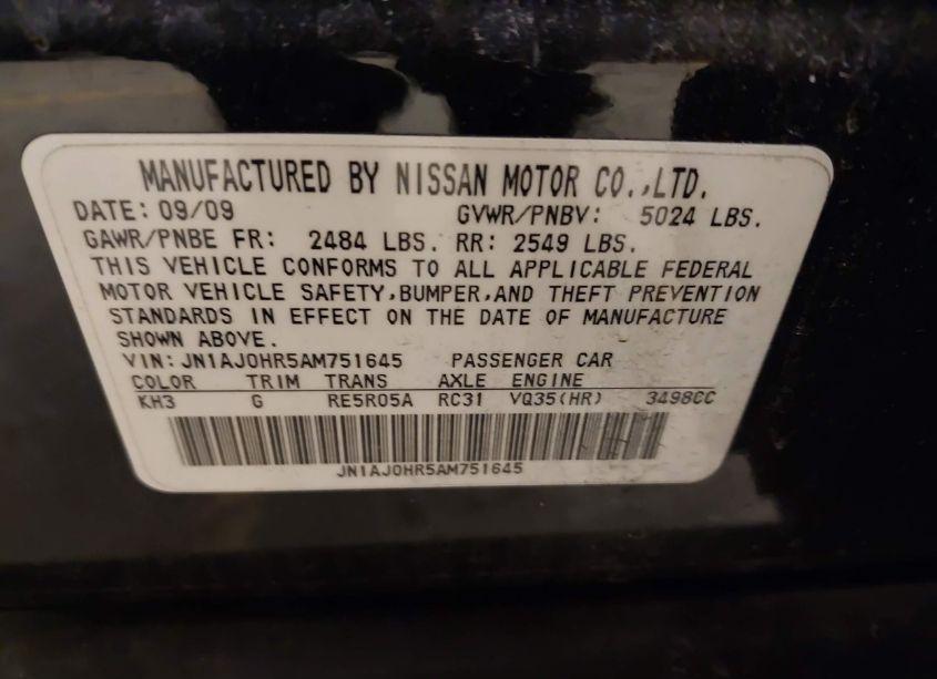 Photo 9 of 2010 Infiniti Ex35 JOURNEY (VIN JN1AJ0HR5AM751645)