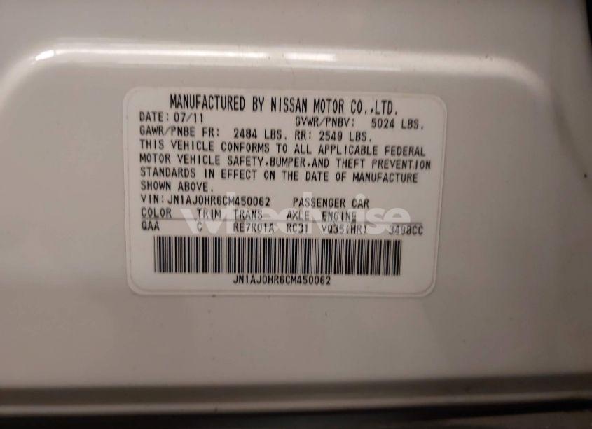 Photo 9 of 2012 Infiniti Ex35 JOURNEY (VIN JN1AJ0HR6CM450062)