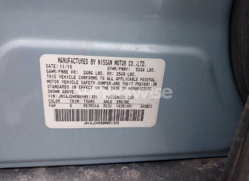 Photo 9 of 2011 Infiniti Ex35 JOURNEY (VIN JN1AJ0HR8BM851305)