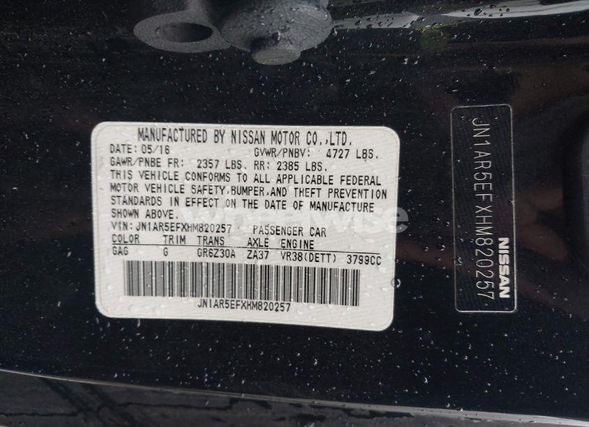 Photo 9 of 2017 Nissan Gt-r PREMIUM (VIN JN1AR5EFXHM820257)