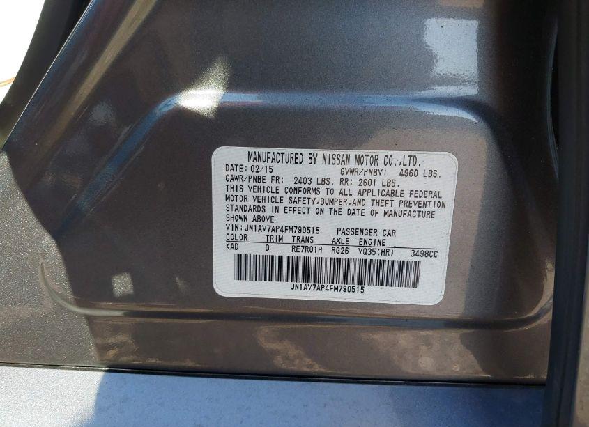 Photo 9 of 2015 Infiniti Q50 HYBRID PREMIUM (VIN JN1AV7AP4FM790515)