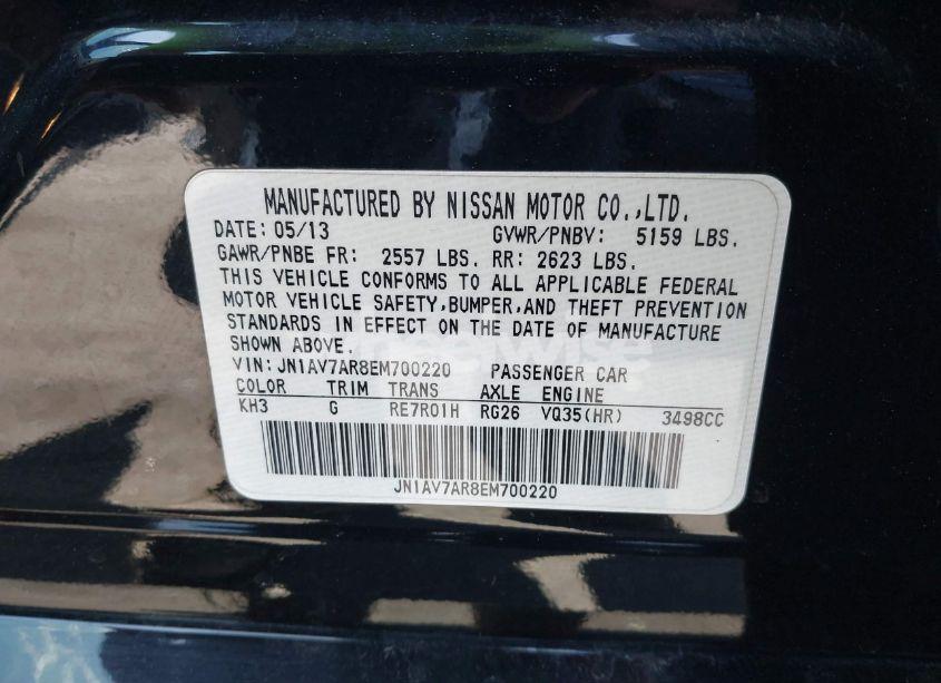 Photo 9 of 2014 Infiniti Q50 HYBRID SPORT (VIN JN1AV7AR8EM700220)