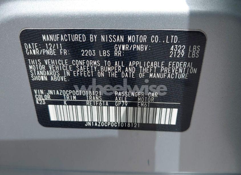 Photo 9 of 2012 Nissan Leaf SL (VIN JN1AZ0CP0CT018121)